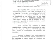 Consórcio Intermunicipal em Curitiba recebeu de empresa inexistente o relatório mensal de consistência da pesagem de lixo ingressado no aterro sanitario de Fazenda Rio Grande