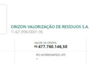 ORIZON e JIVE no leilão dos aterros sanitários e ativos da Estre Ambiental podem ser derrotados pelo Grupo Solvi