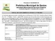 CONCESSÃO DE 30 ANOS PARA PRESTAÇÃO DOS SERVIÇOS INTEGRADOS DE LIMPEZA URBANA DO MUNICÍPIO DE SANTOS
