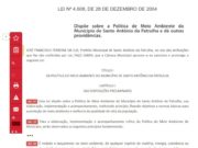 RAC SANEAMENTO: LANÇAMENTO DE EFLUENTE DE CHORUME DE ATERRO SANITARIO EM CURSO HÍDRICO É BARRADO POR LEGISLAÇÃO MUNICIPAL DE SANTO ANTÔNIO DA PATRULHA NO RS