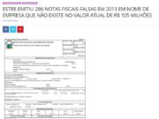 RELATÓRIO FINAL DA CEI DO LIXO DE FAZENDA RIO GRANDE “NÃO INVESTIGOU AS NOTAS FISCAIS FALSAS” EMITIDAS NA PREFEITURA E PAGAS PELO CONRESOL