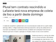 Consórcio POA KA Plus VENCEDOR DA COLETA CONTEINERIZADA DE PORTO ALEGRE TEM EMPRESA QUE TEVE CONTRATO DE EMERGÊNCIA RESCINDIDO PELA PREFEITURA DE CONSELHEIRO LAFAIETE