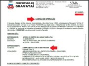 PROCESSO MILIONÁRIO DO DMLU DE PORTO ALEGRE NÃO TEVE APRESENTAÇÃO DA LICENÇA DE OPERAÇÃO DE ATERRO DE INERTES EM GRAVATAÍ PORQUE ESTAVA REVOGADA